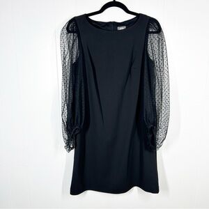 Vince Camuto Black Sheath Dress with Long Sleeves for Cocktail 8